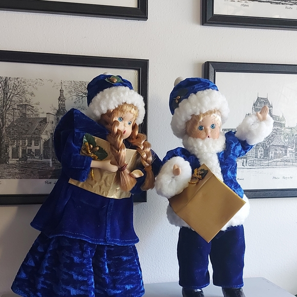 Christmas decorationCouple of little porcelain singers. - Picture 6 of 12